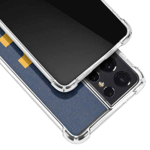 West Virginia University Basketball Galaxy S21 Ultra 5G Clear Case